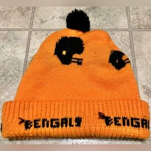 🔥 Cincinnati Bengals 1980s Pom Knit Beanie OSFM Vintage NFL Retro Football